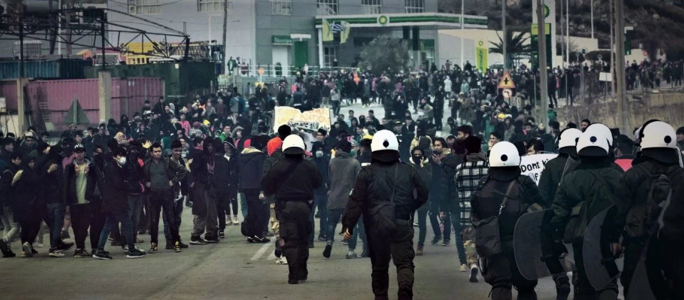 «5η Φάλαγγα»: Επίθεση των παράνομων μεταναστών στην Λέσβο ενώ 10.000 μπαίνουν αύριο από την Τουρκία